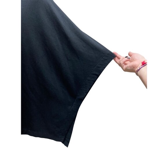 J.Jill PureJill Modal Blend Super Soft Poncho Black Size M/L Coastal Fall Boho - Picture 9 of 15